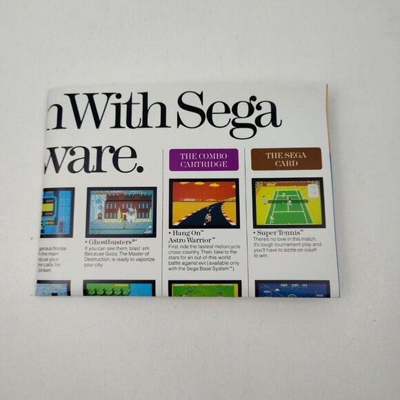 "Take Hold Of The Sega Adventure" Sega Master System SMS 1987 Promo Poster - Picture 9 of 9